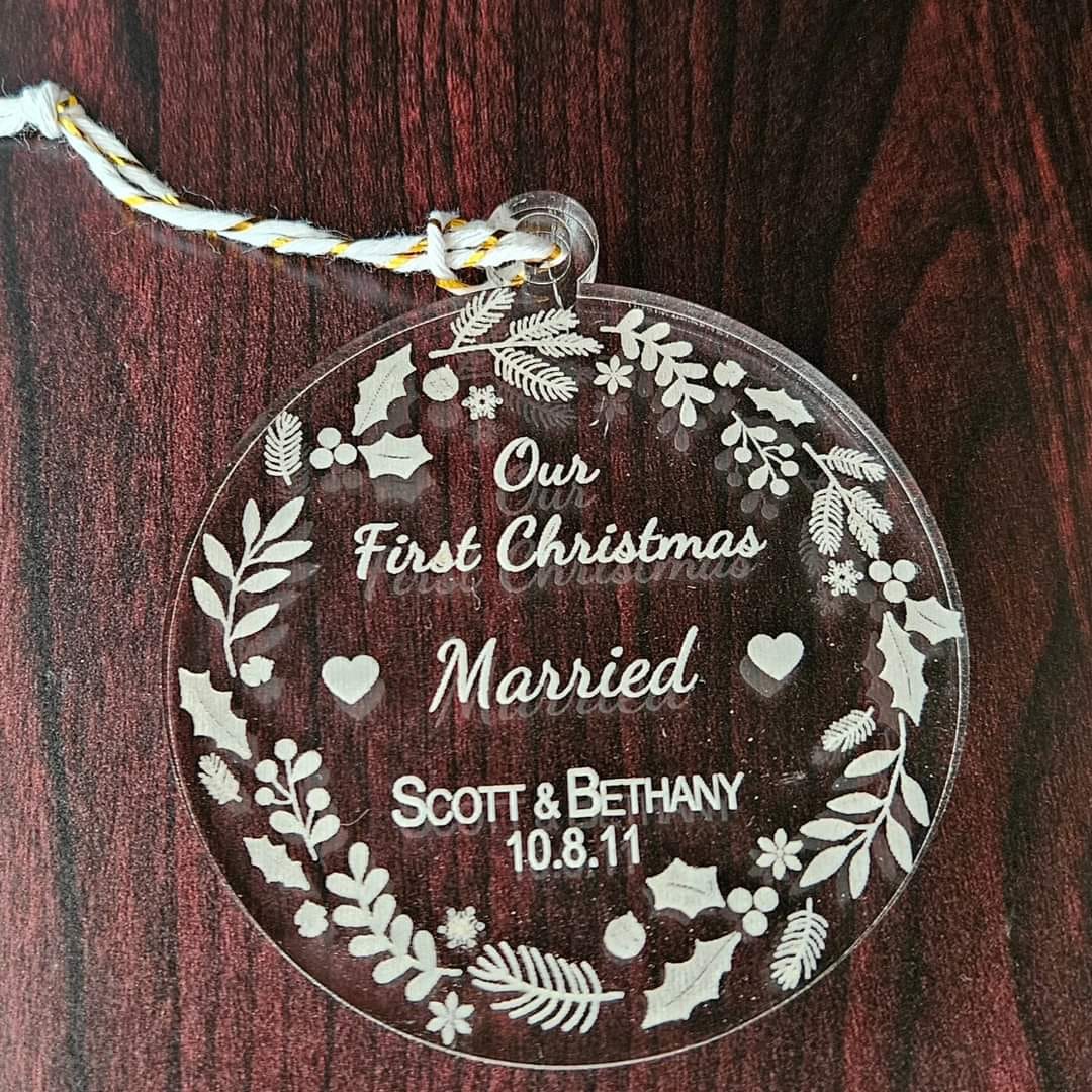 1st Christmas Married - Ornament