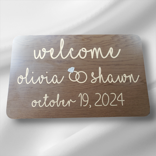 Wedding Entry Sign